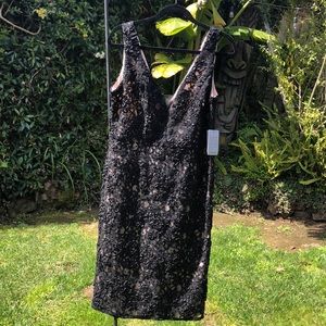 Marina NWT black tie dress with amazing detail 12